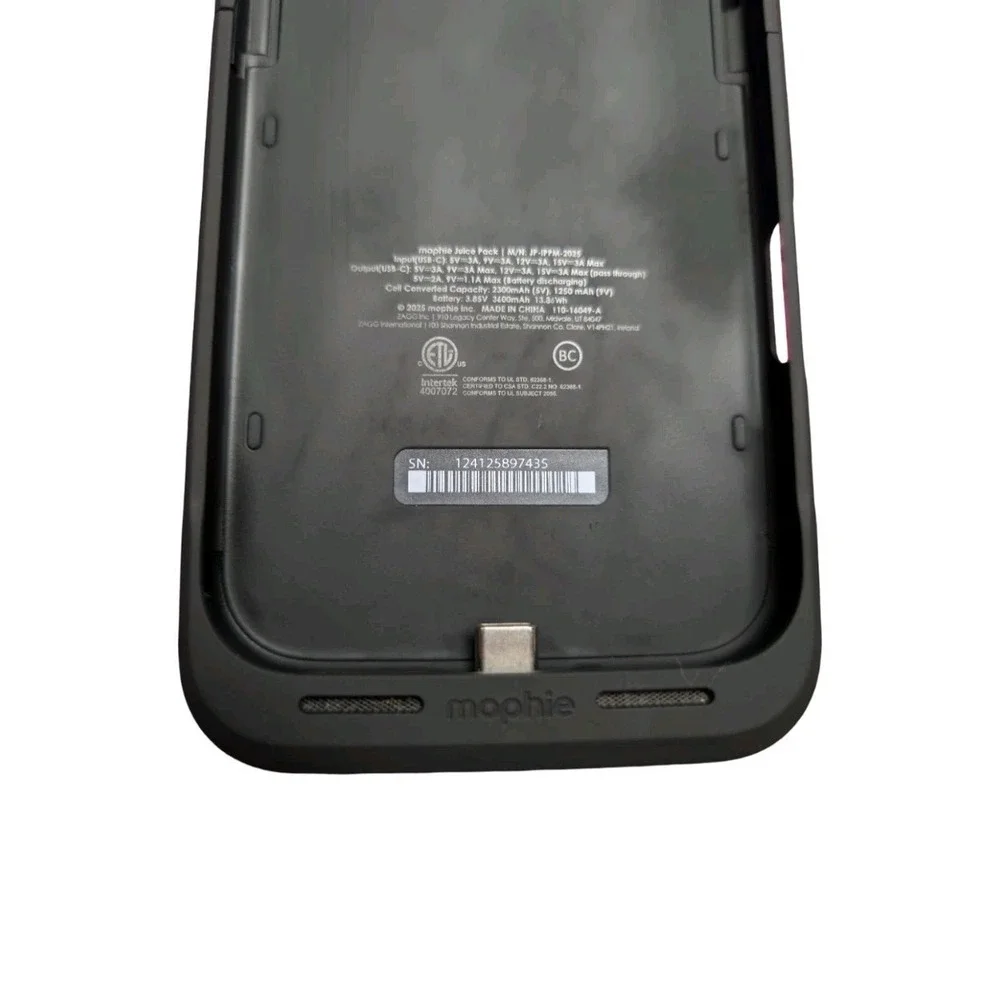 Pp3-Ux Mophie Juice Pack Battery Case for Apple iPhone 17 Pro Max - Black ⬇️